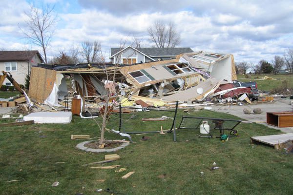House Destroyed by Disaster